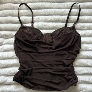 garage ally mesh peekaboo bustier